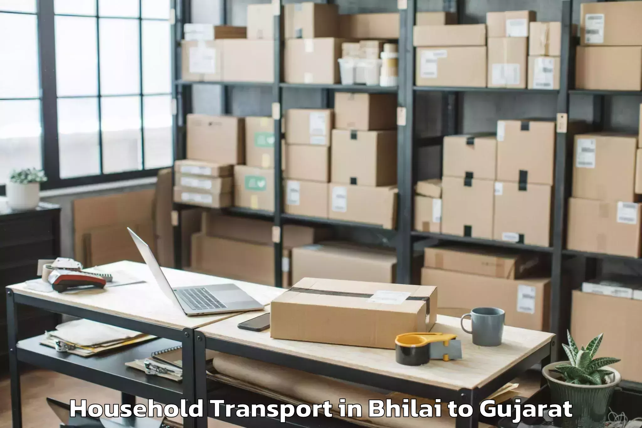 Professional Bhilai to Rk University Rajkot Household Transport